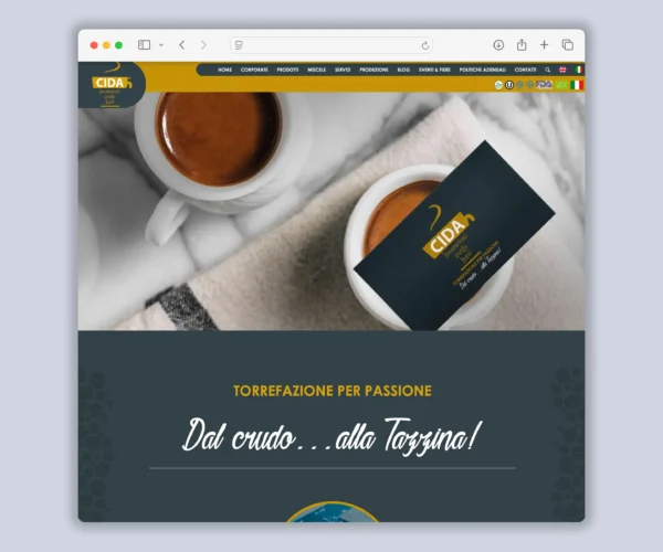 cida lavorazione caffè sito web