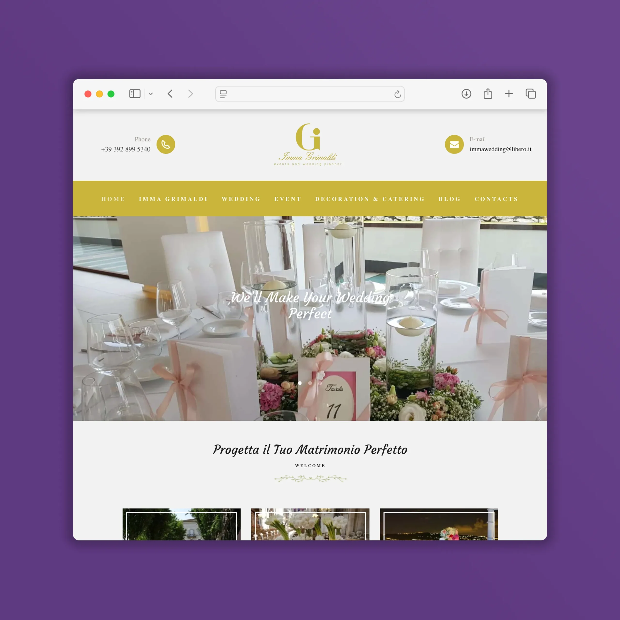 imma grimaldi wedding sito web