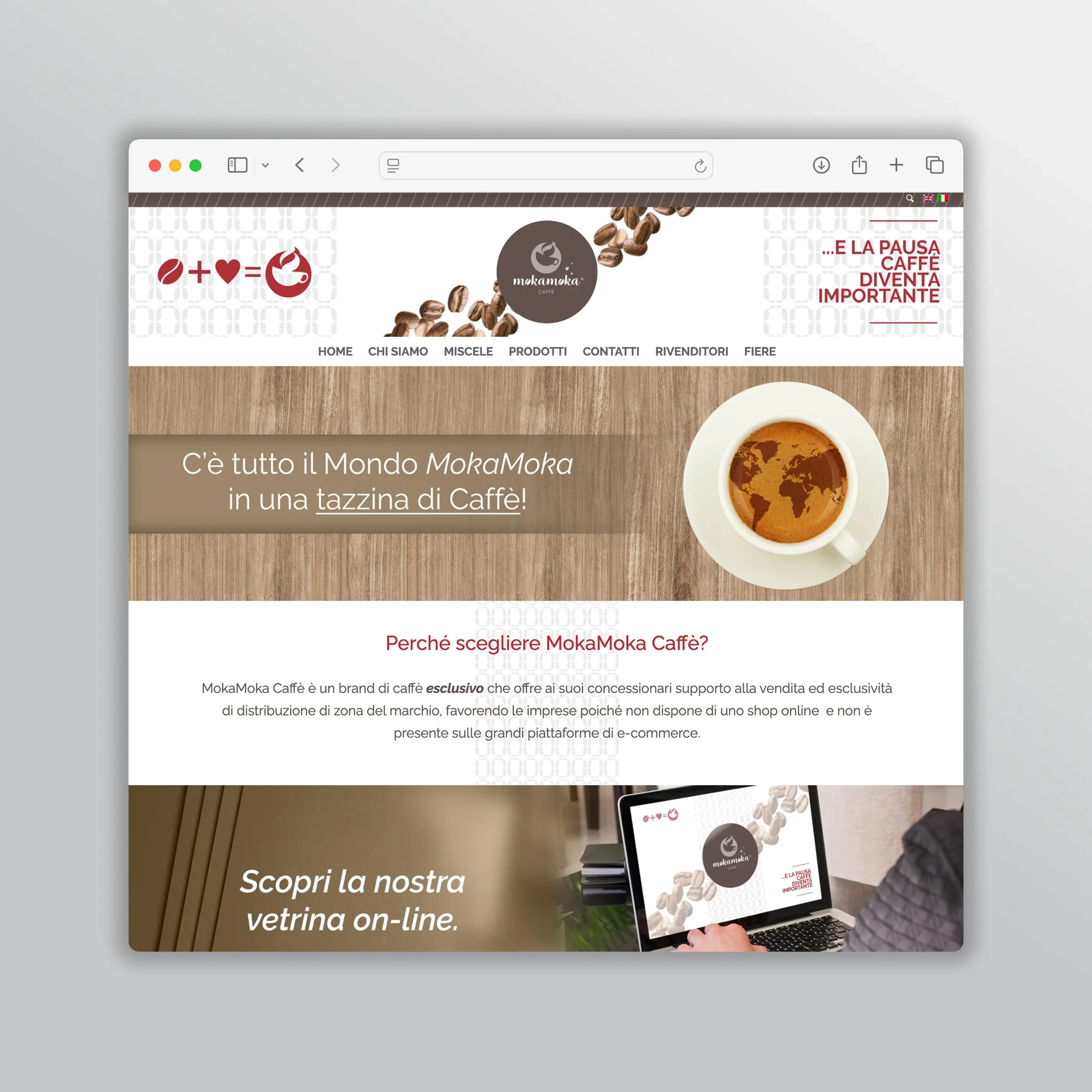 moka moka caffè sito web